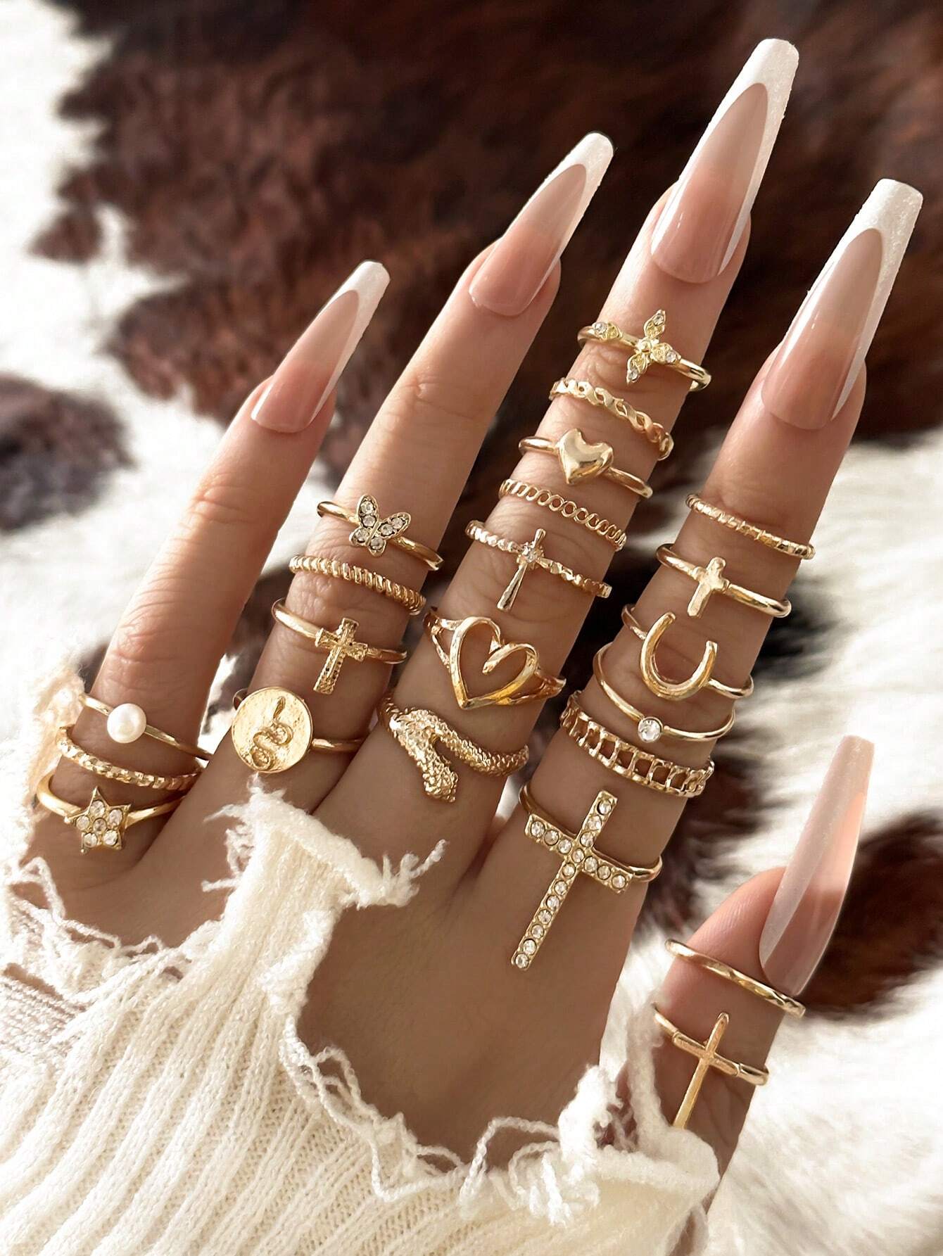 12302 1b-051 Conjunto Anillos 22 Pzas