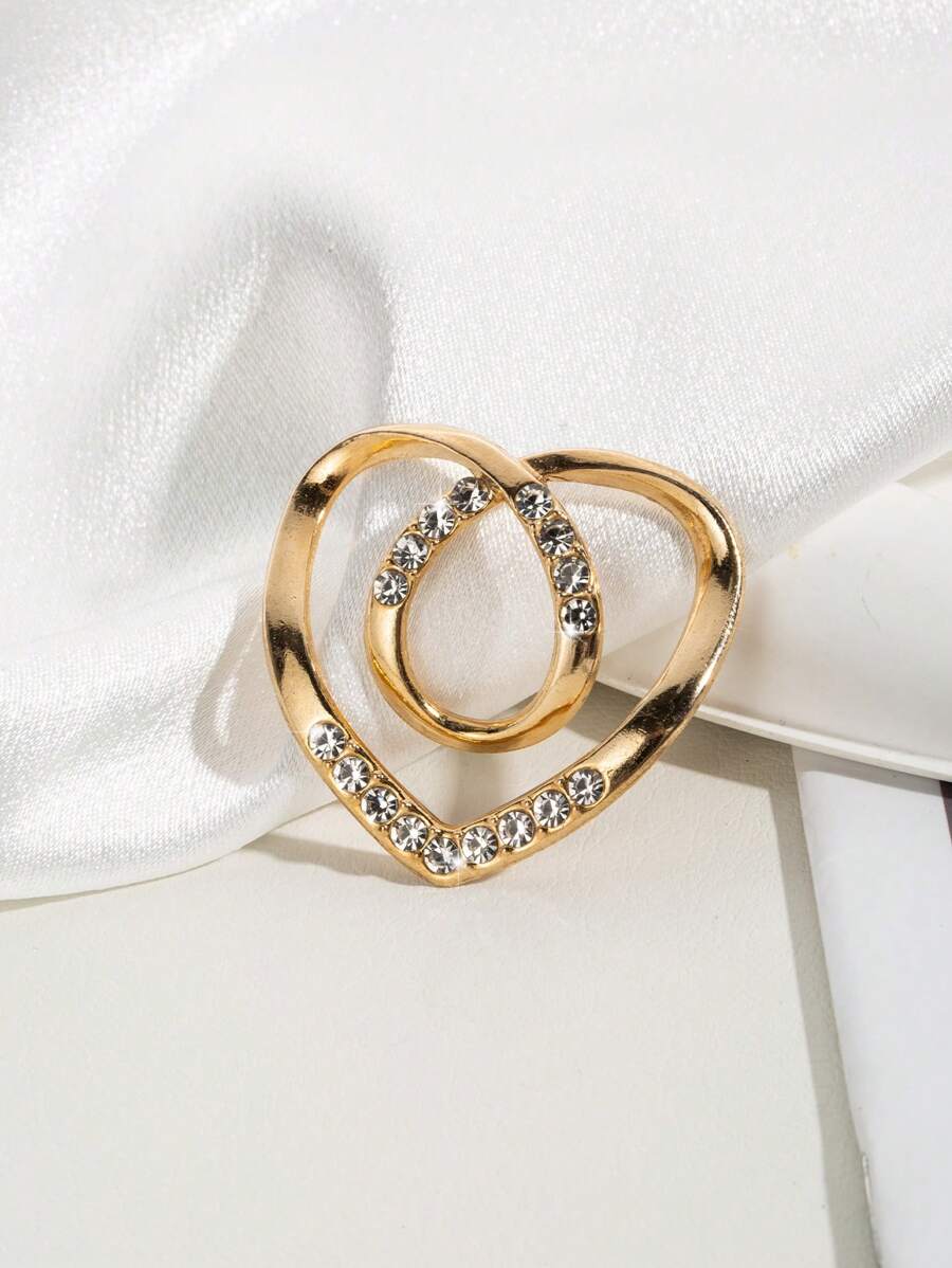 11093 1b-074 Hebilla Para Ropa En Forma De Corazón Para Mujer