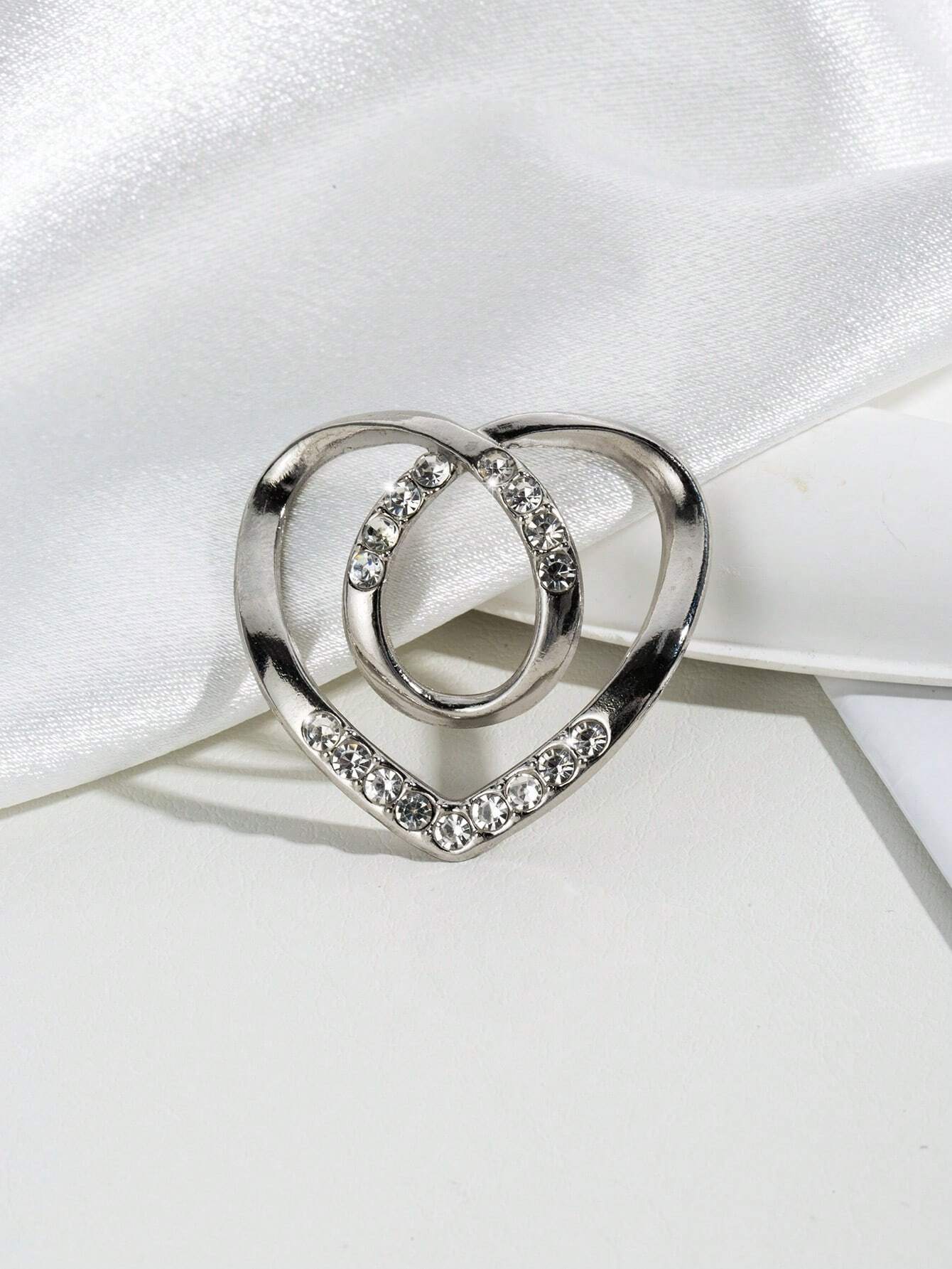 11093 1b-074 Hebilla Para Ropa En Forma De Corazón Para Mujer