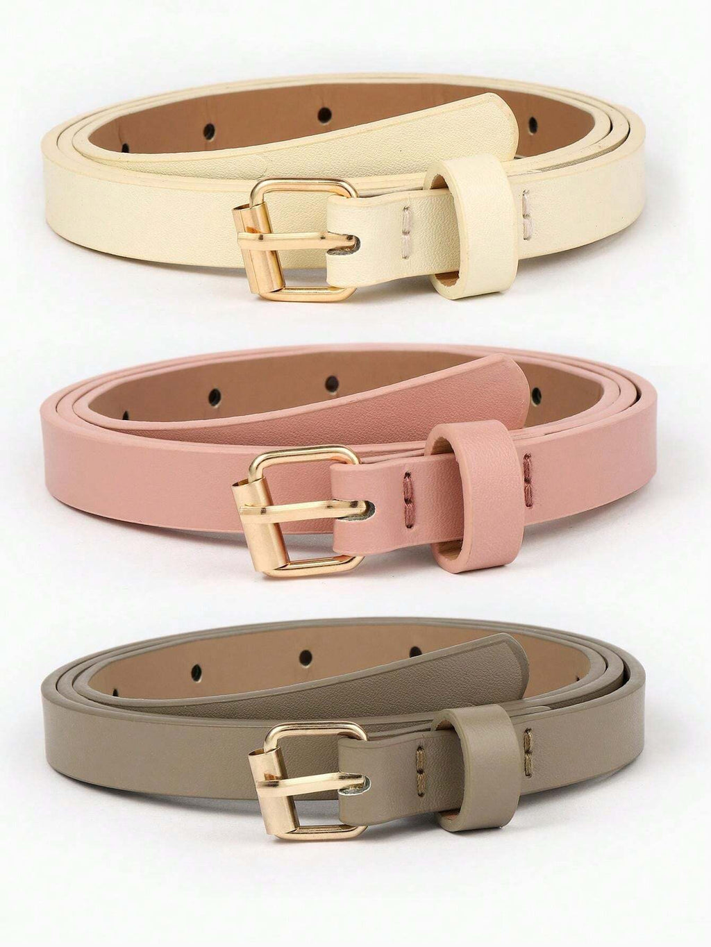 10202 1a-002 Cinturones Femeninos De Moda Y Versátiles Con Hebilla Cuadrada