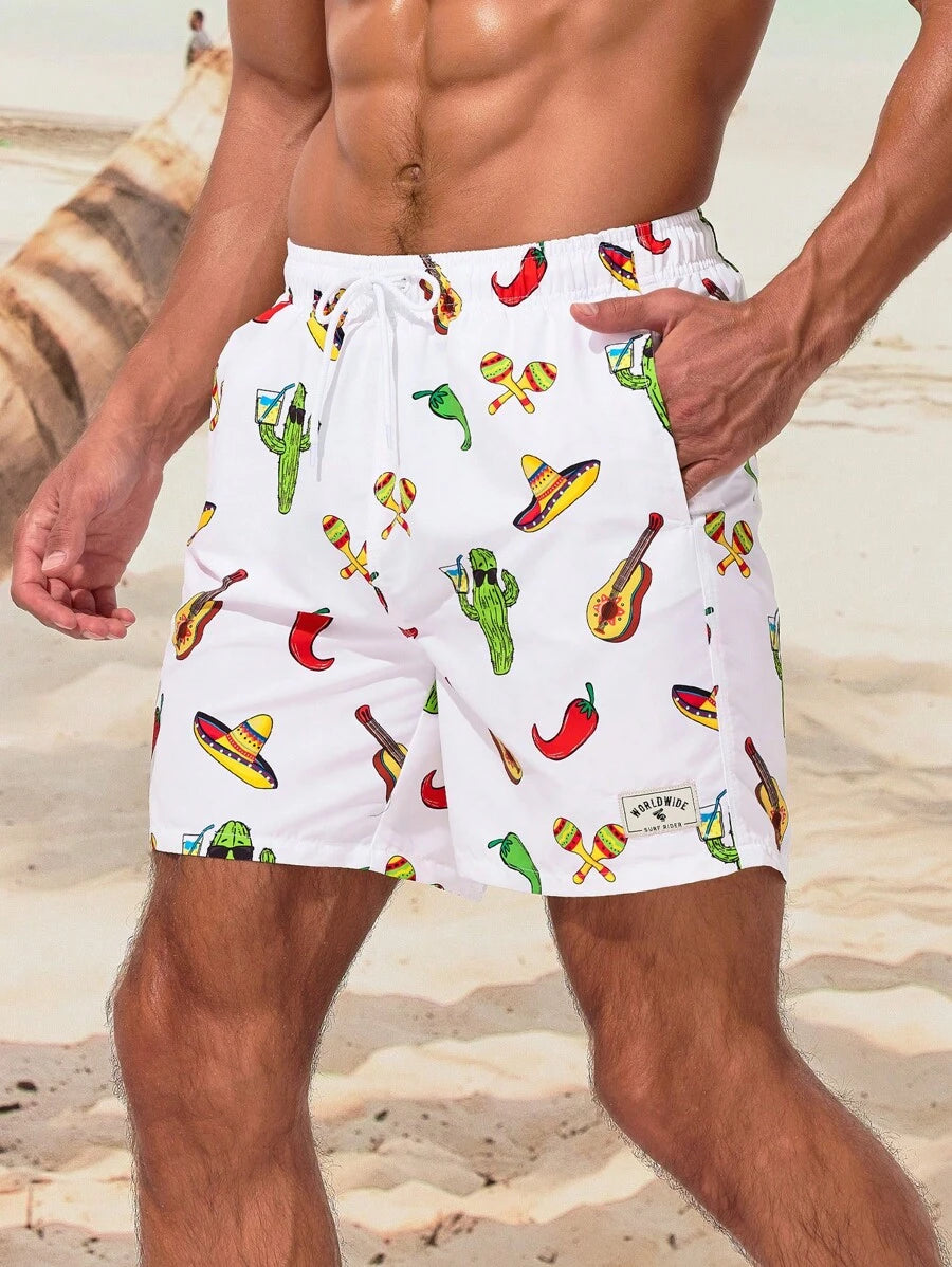 12430 1t-012 Pantalones Cortos De Playa 1 pza