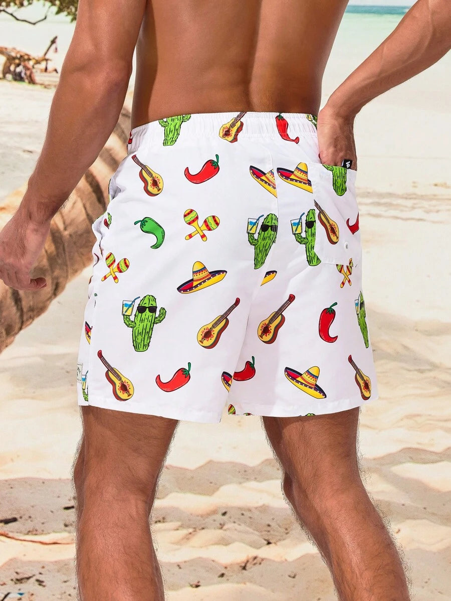 12430 1t-012 Pantalones Cortos De Playa 1 pza