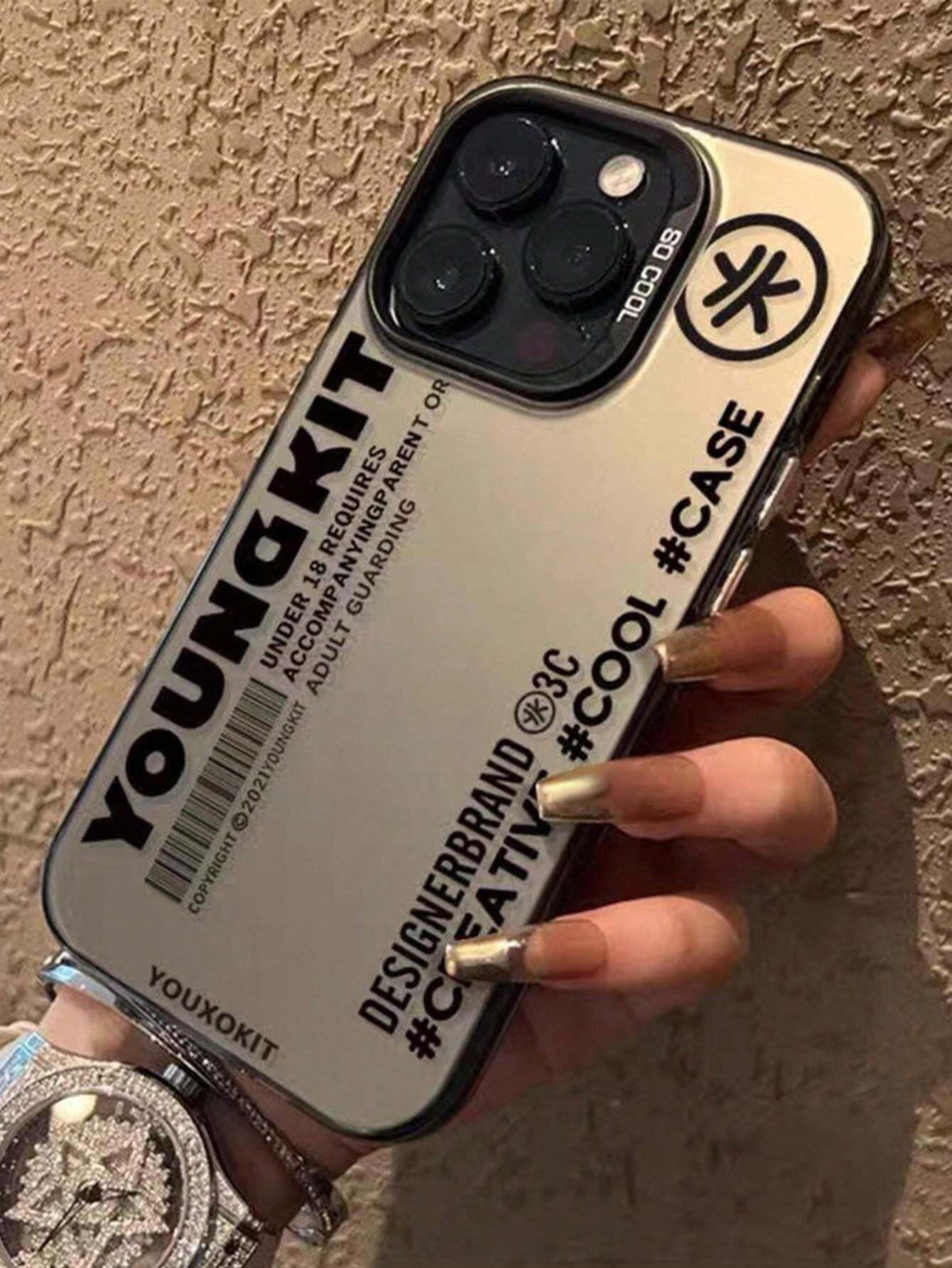 10185 2t-014 Funda para iPhone Material Transparente Negro