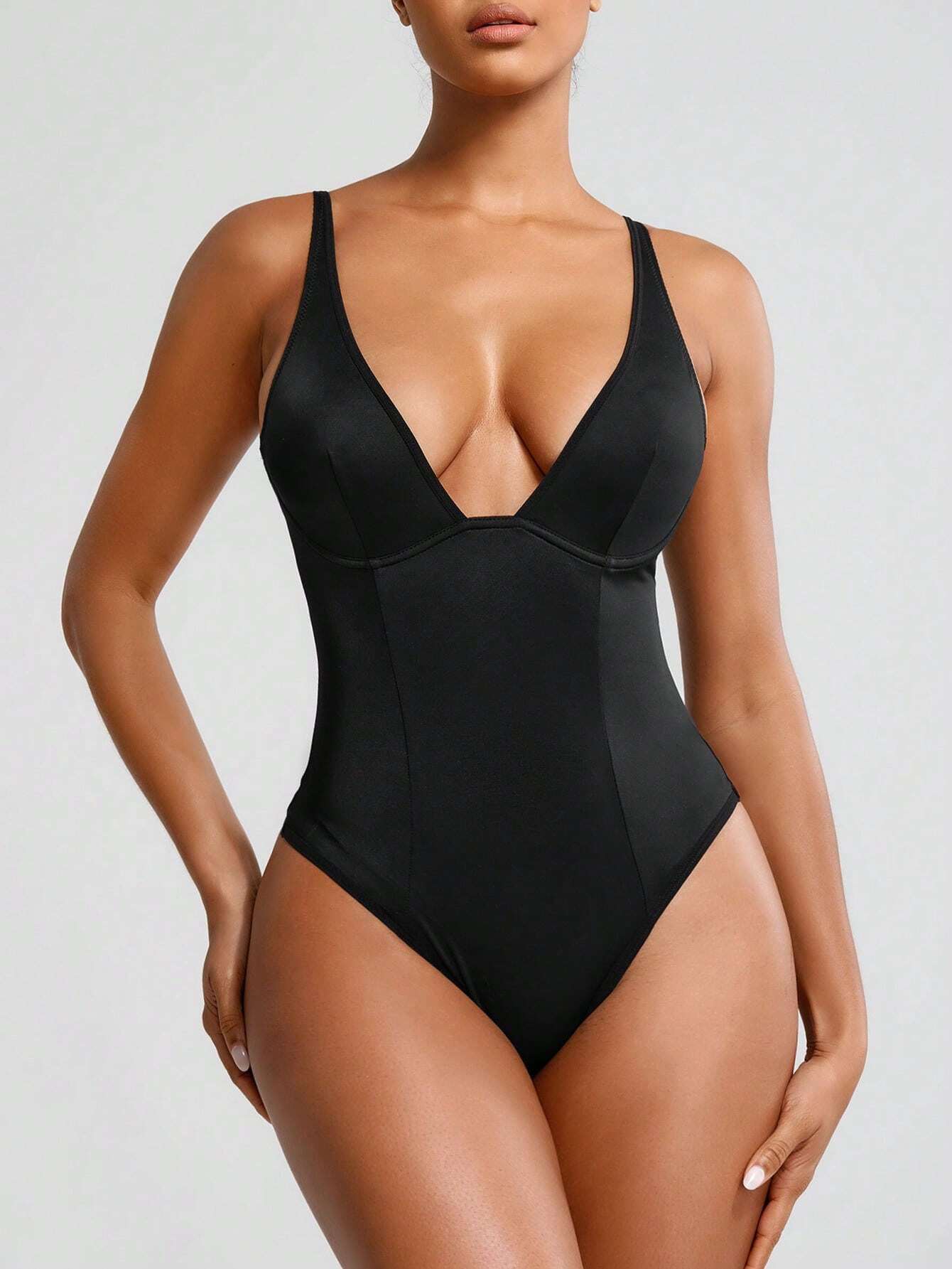 17153 1a-038 Body Con Escote En V 2 Pzas