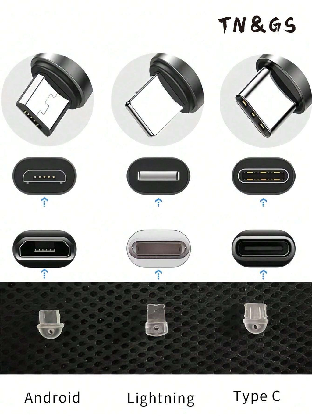 9286 2t-341 Tapón Anti-polvo De Puerto De Carga De Teléfono Móvil Con Los Pendientes Creativos De Angel