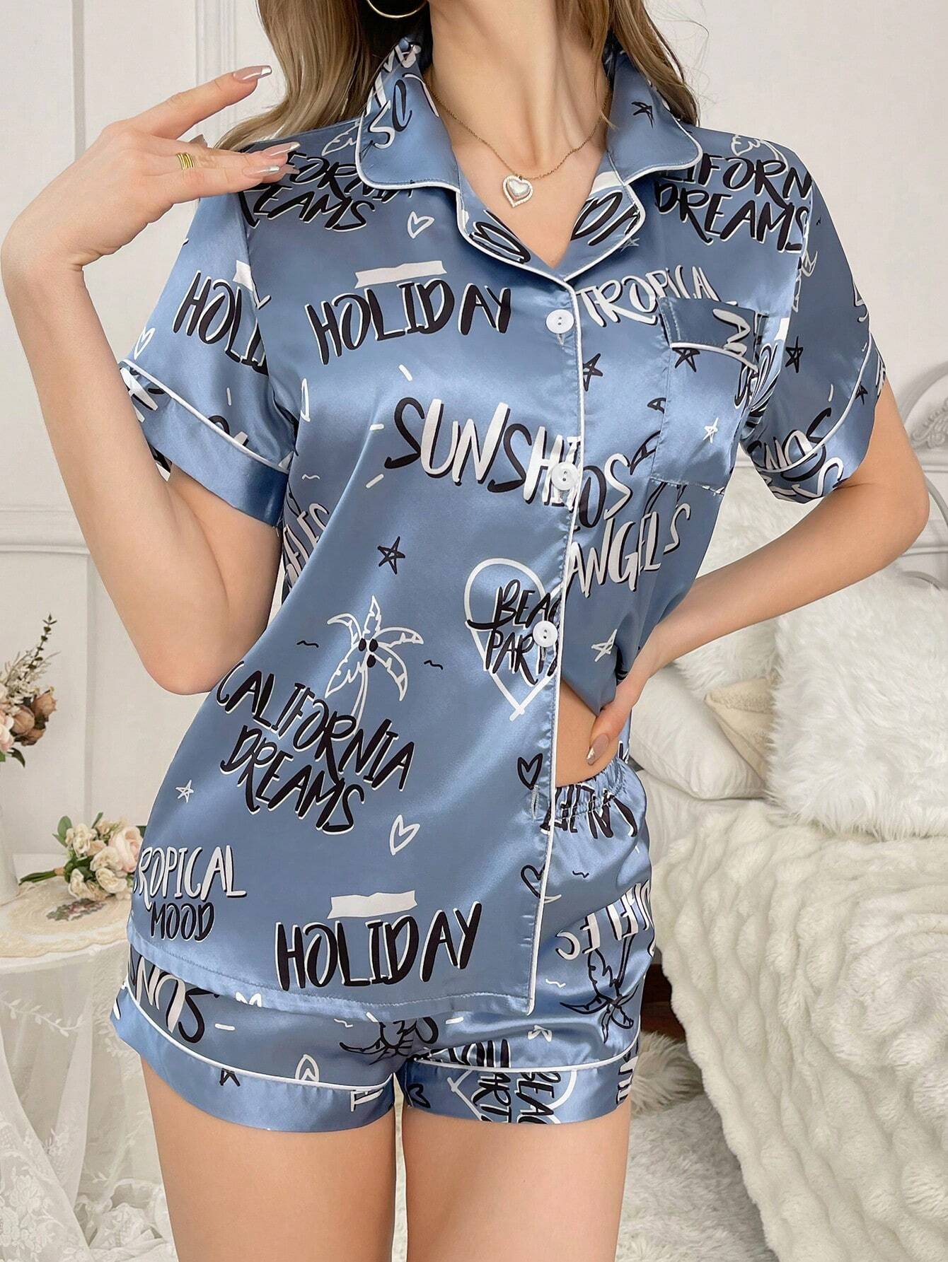 11838 1t-007 Conjunto para dormir mujer 2 Pzas