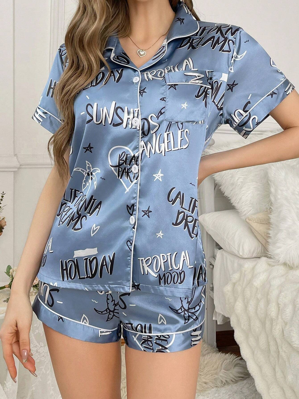 11838 1t-007 Conjunto para dormir mujer 2 Pzas