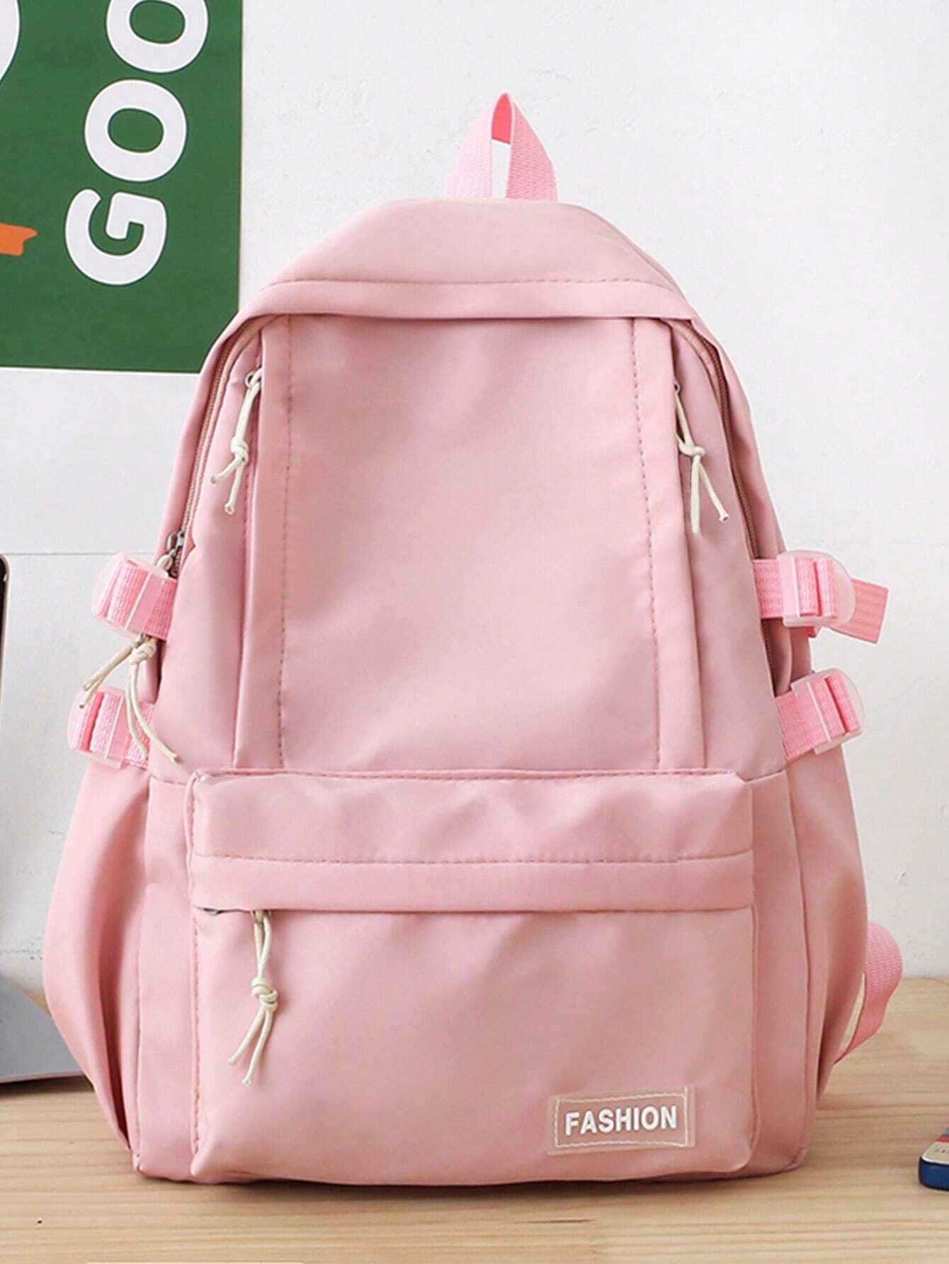 9919 1t-002 Mochila Minimalista Con Múltiples Bolsillos Para Laptop