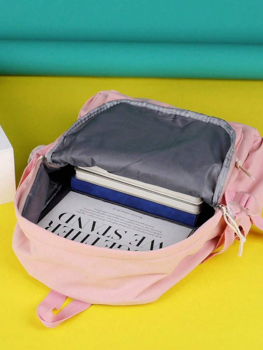 9919 1t-002 Mochila Minimalista Con Múltiples Bolsillos Para Laptop