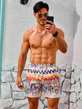 12585 1t-012 Short Playa Para Hombres Con Estampado 1 Pza