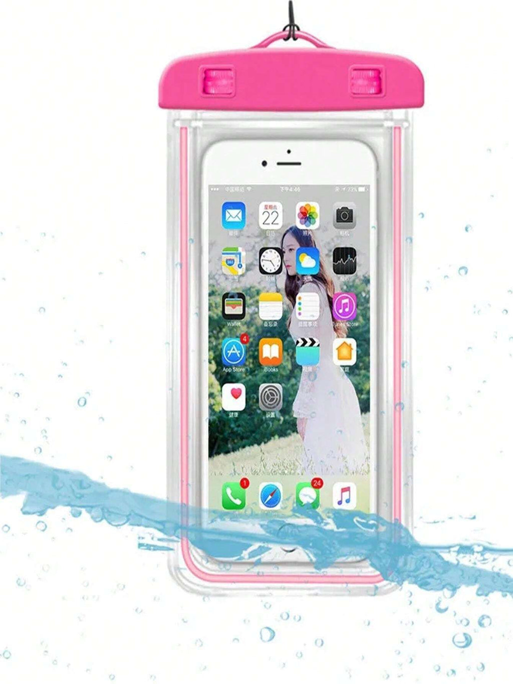 10114 2t-338 Bolsa De Teléfono Impermeable Con Brillo Nocturno