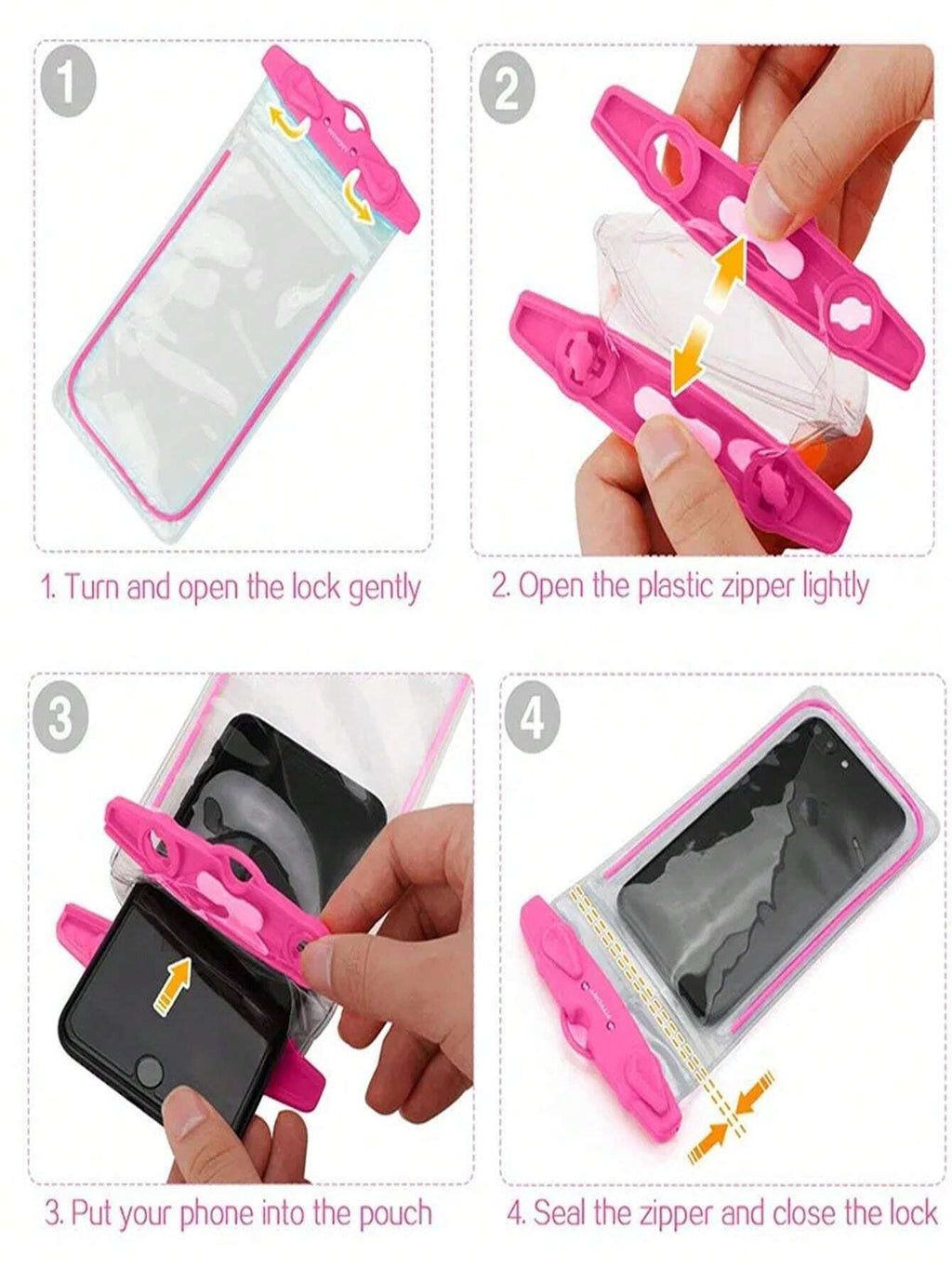 10114 2t-338 Bolsa De Teléfono Impermeable Con Brillo Nocturno