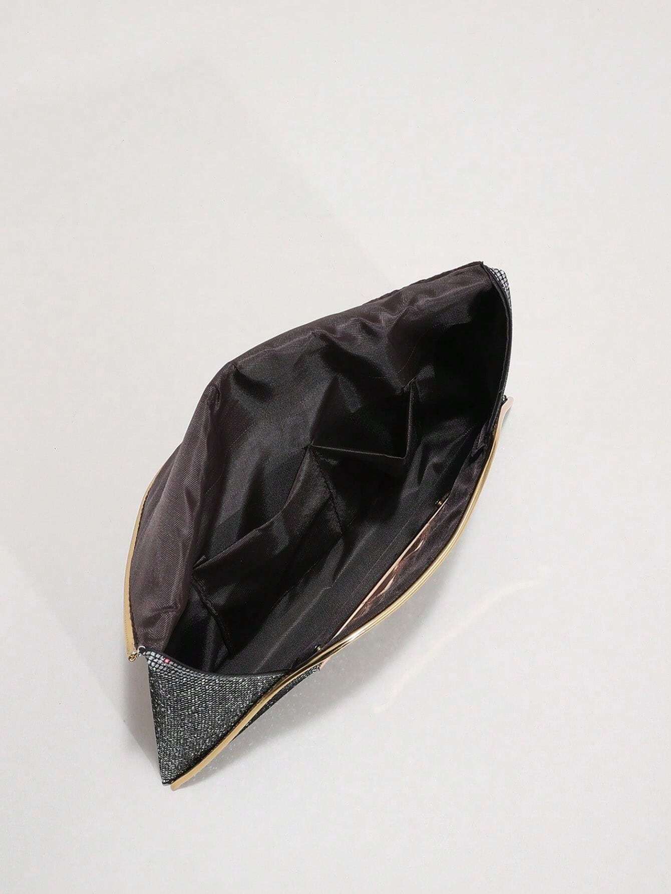 14804 1t-002 Bolso De Mano Con Diamantes Brillantes