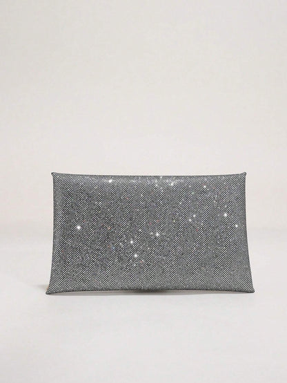 14804 1c-02-07 Bolso De Mano Con Diamantes Brillantes