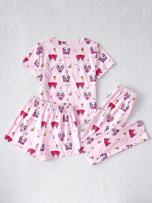 12313 1t-007 Conjunto Niñas 3 Pzas