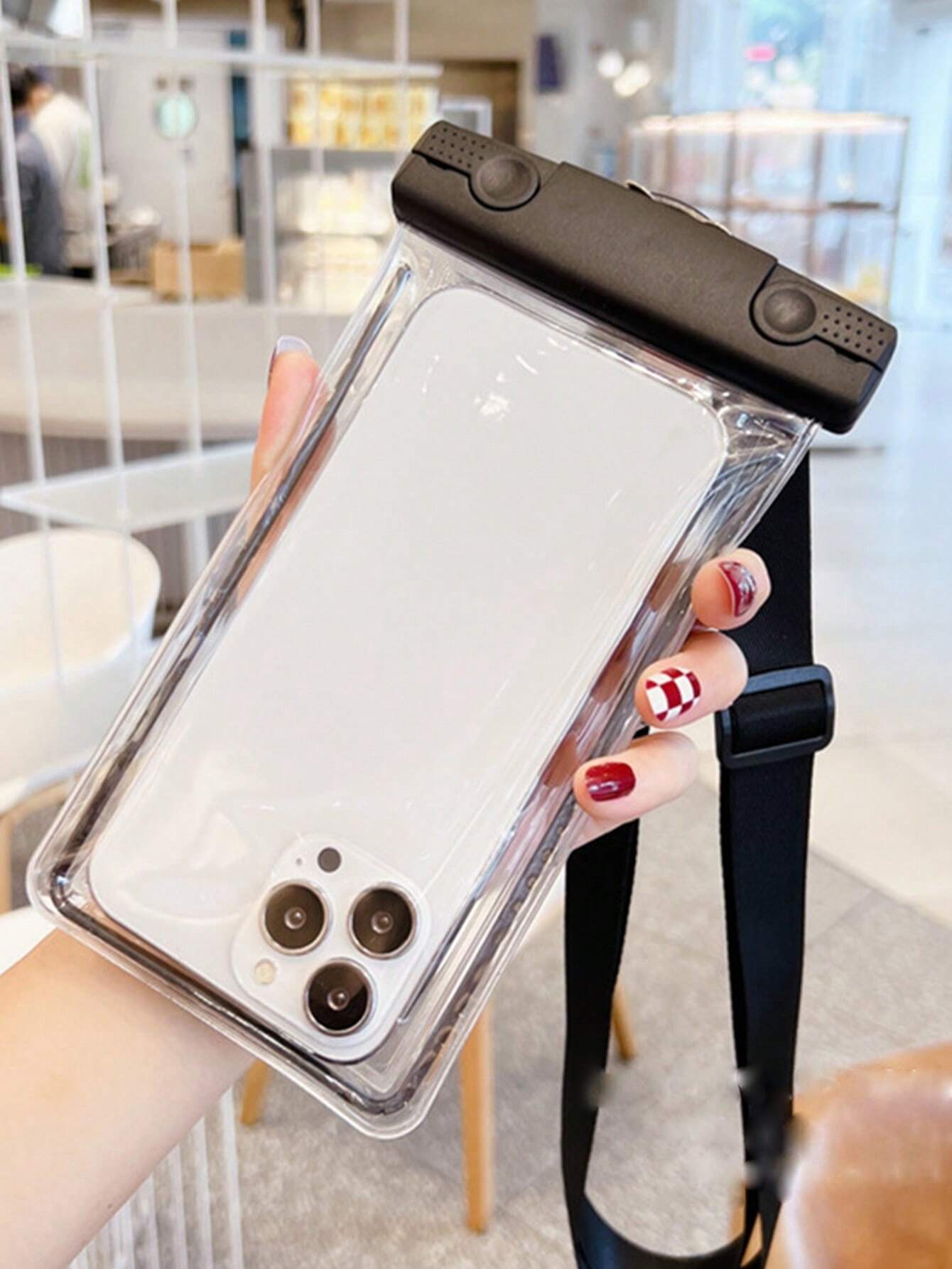 10106 2t-338 Dos Piezas Bolsa De Teléfono A Prueba De Agua Que Brilla En La Oscuridad