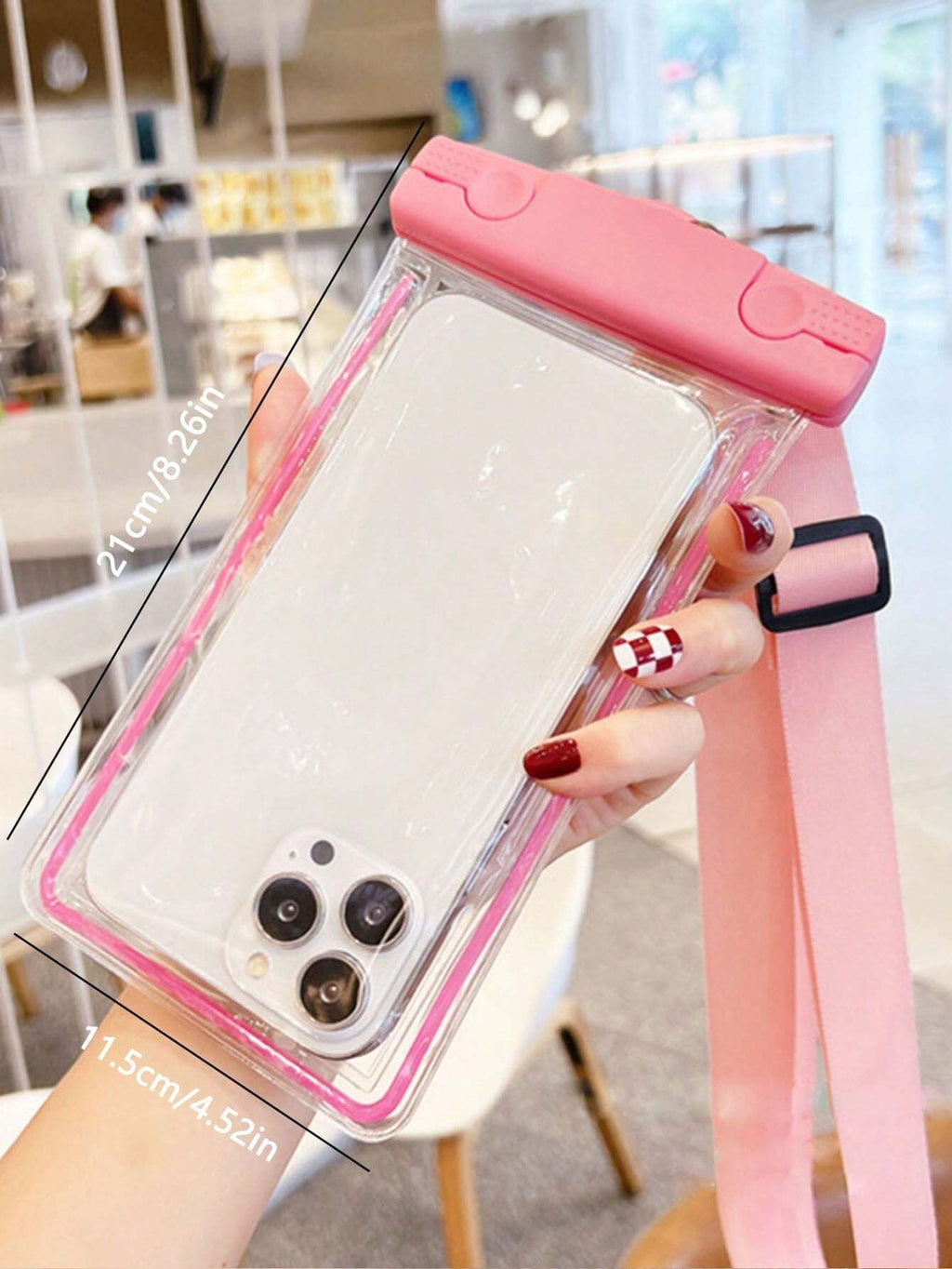 10106 2t-338 Dos Piezas Bolsa De Teléfono A Prueba De Agua Que Brilla En La Oscuridad