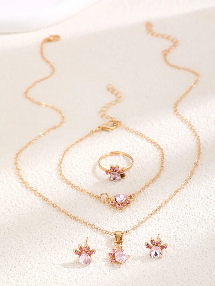 12179 1b-077 Conjunto De Joyas 5 pza