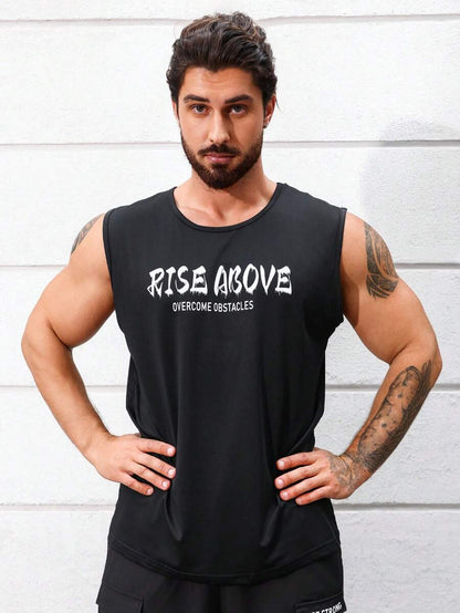 10841 1a-067 Camiseta Deportiva Para Hombres Con Estampado De Letras