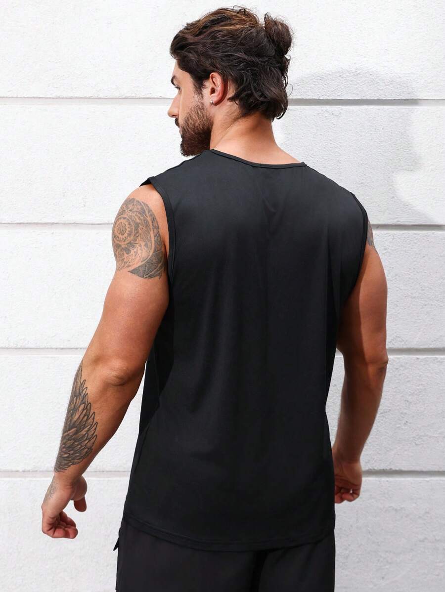 10841 1a-067 Camiseta Deportiva Para Hombres Con Estampado De Letras