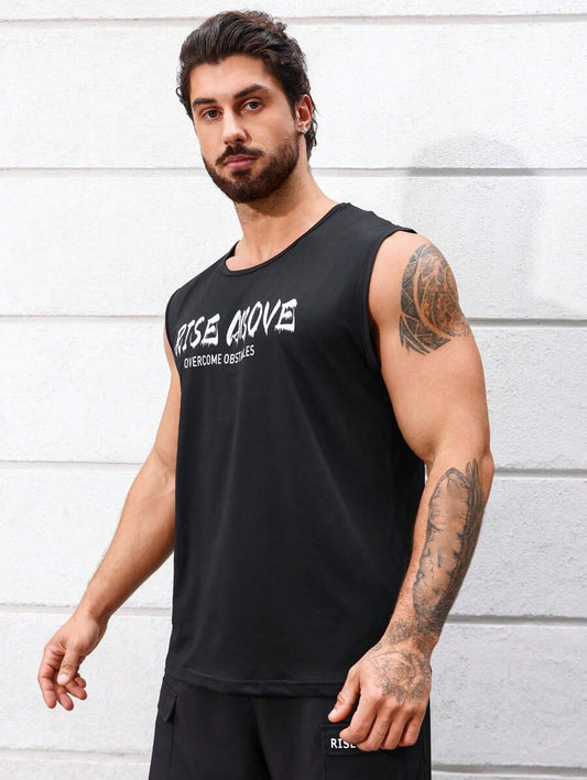 10841 1a-067 Camiseta Deportiva Para Hombres Con Estampado De Letras