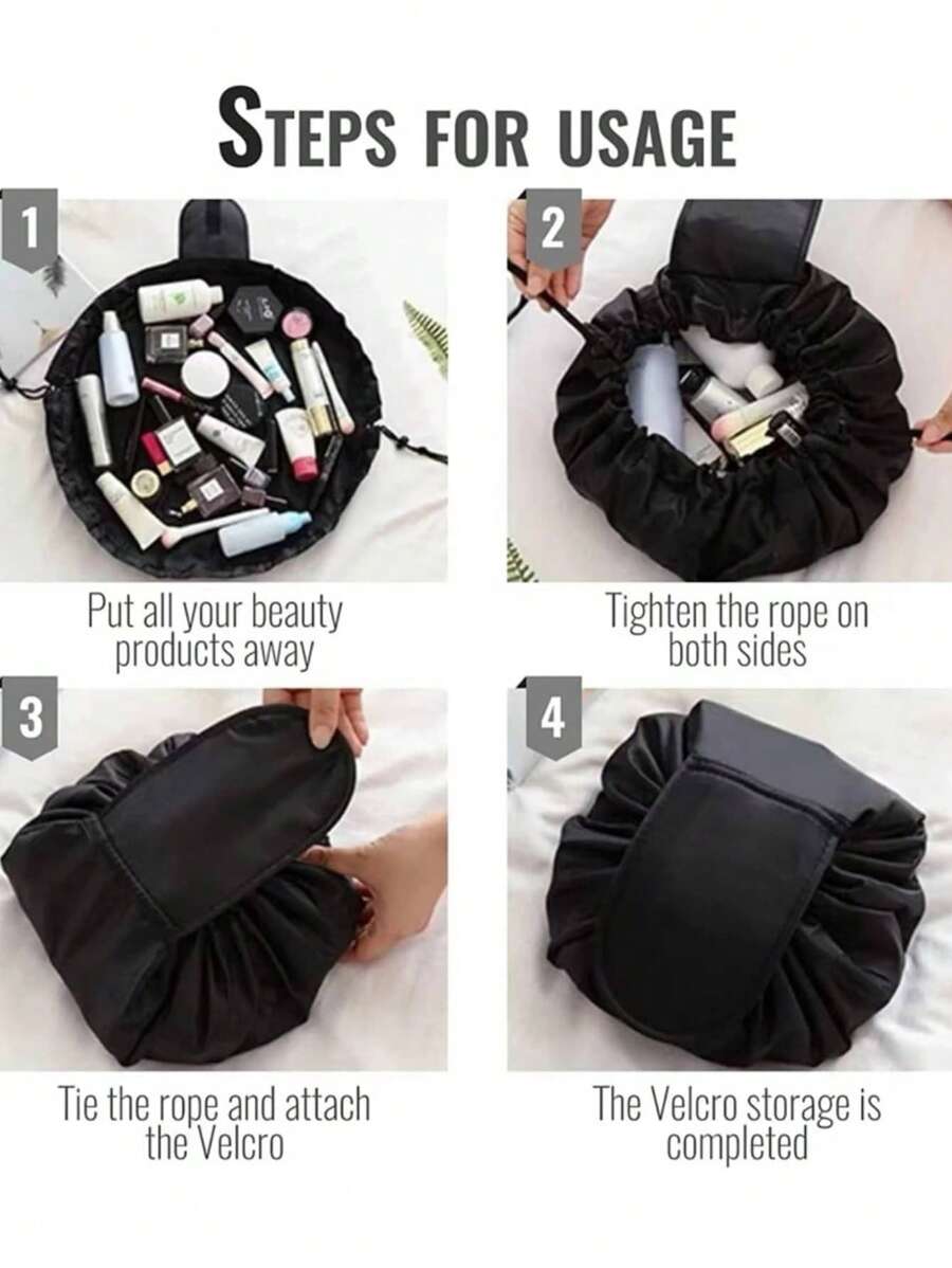 14802 1c-02-09 Organizador de maquillaje cosmético con cordón