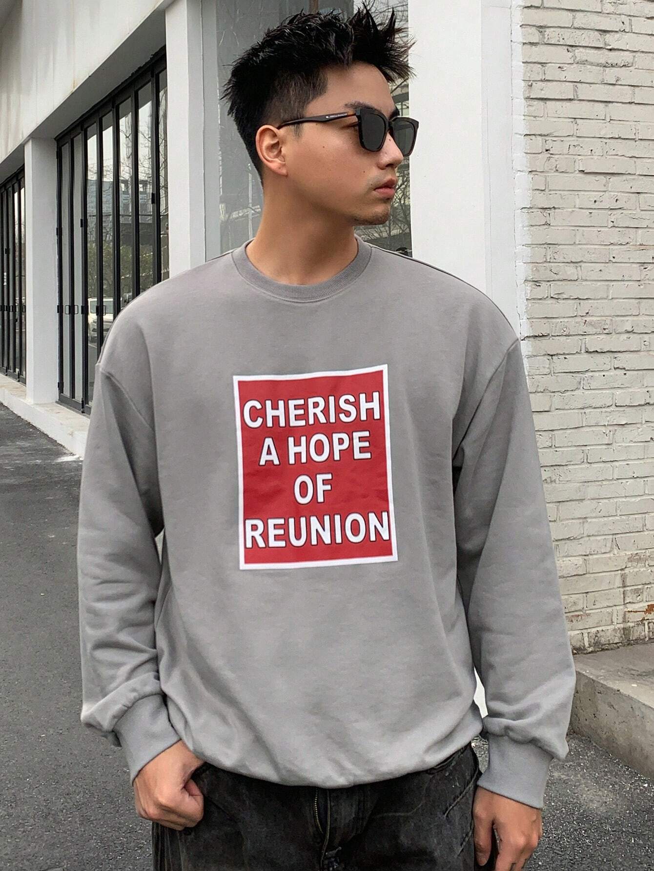 13926 1t-006 Sudadera Con Estampado De Letras 1 Pza