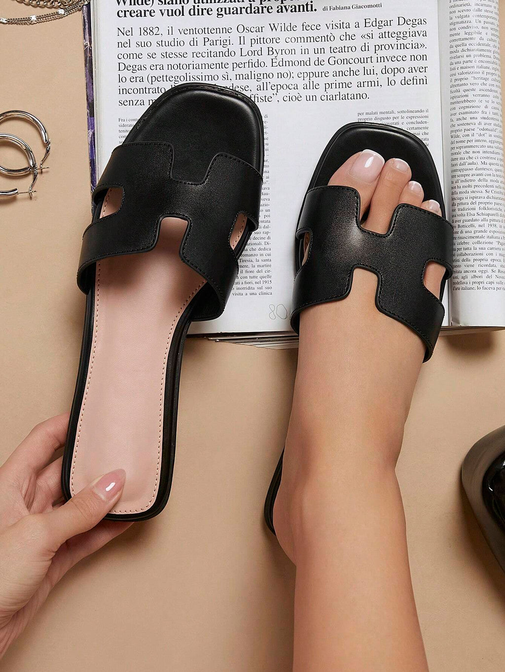 15078 1c-026 Sandalias negras 1 Par
