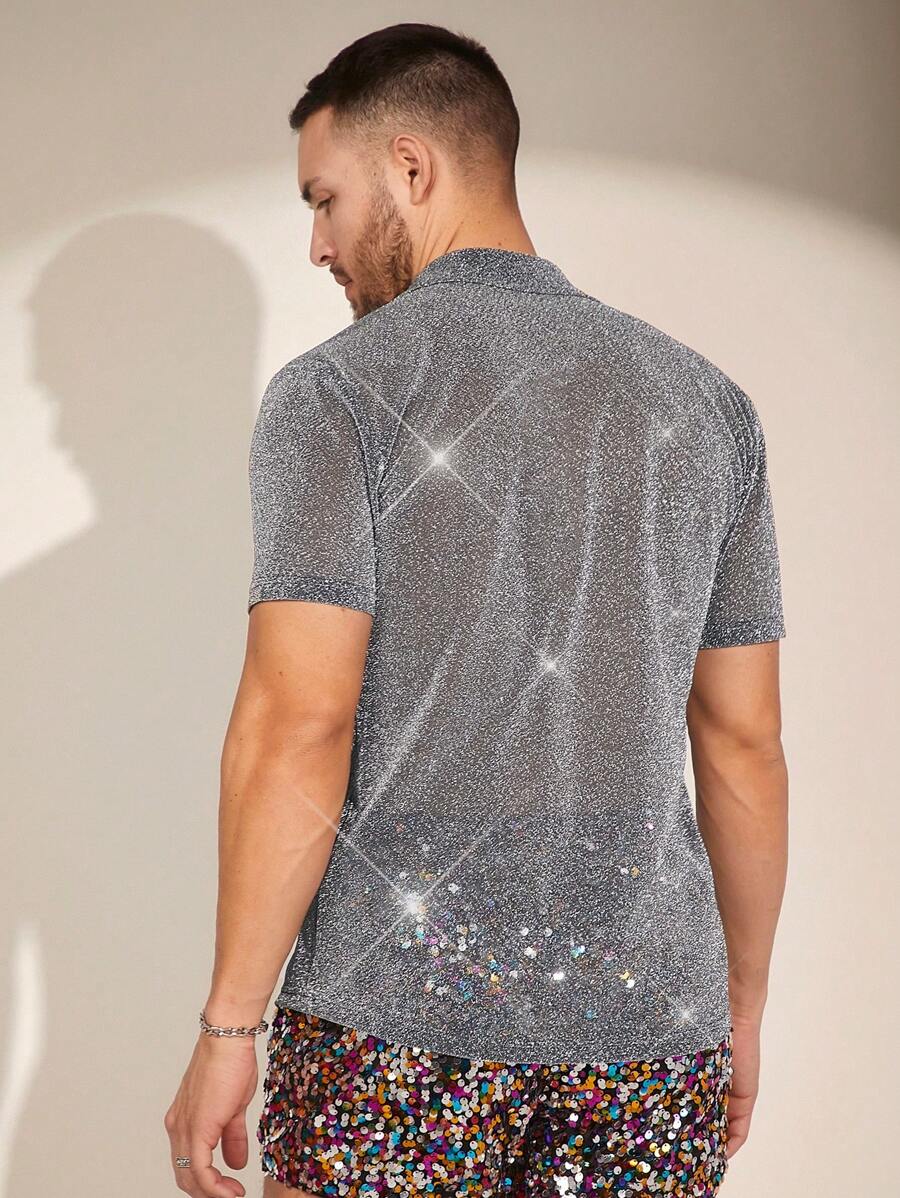 13802 2a-04-21 Camisa De Manga Corta Casual Para Hombres