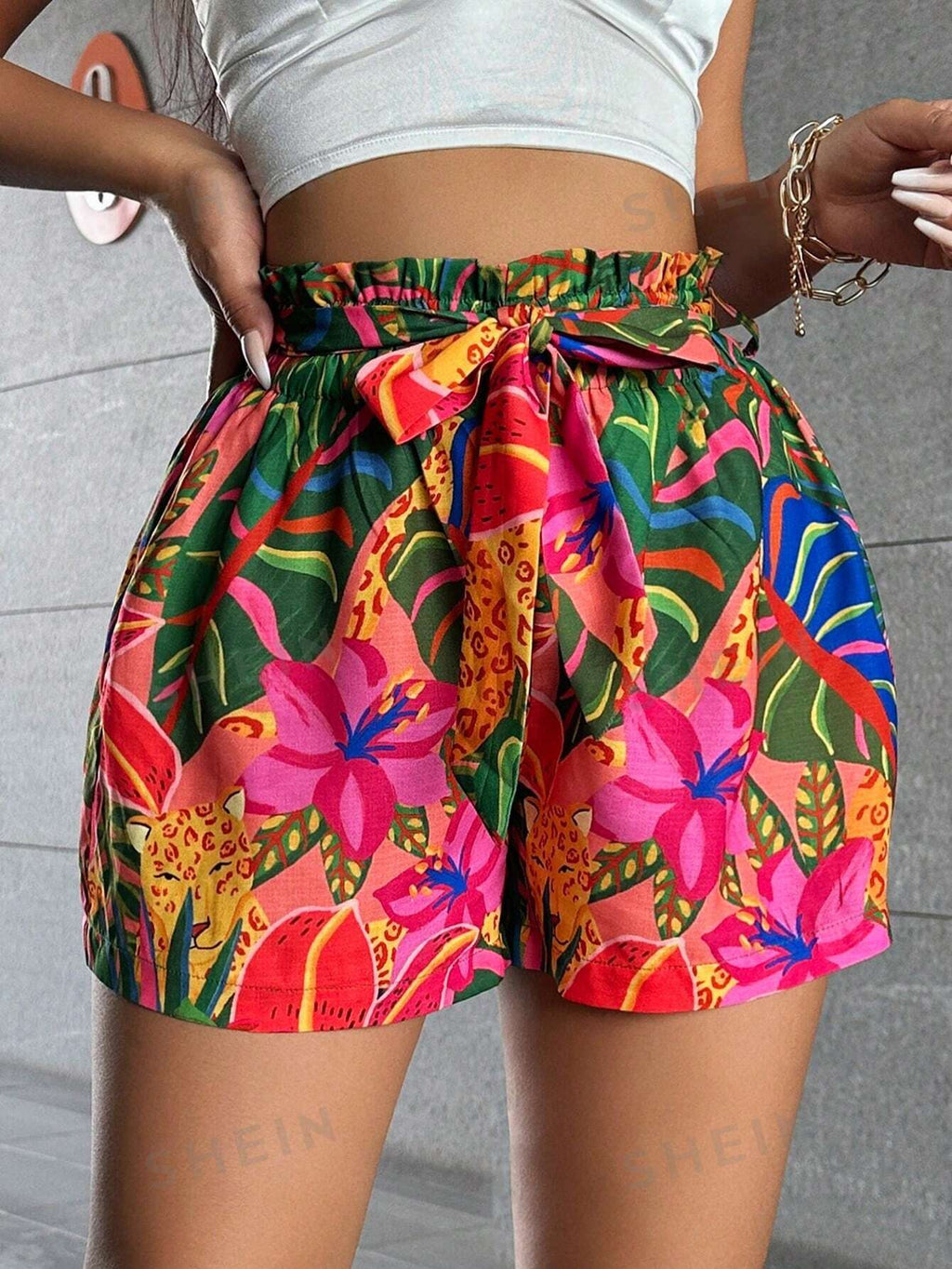 16226 1t-395 Shorts Estampado Tropical 1 Pza