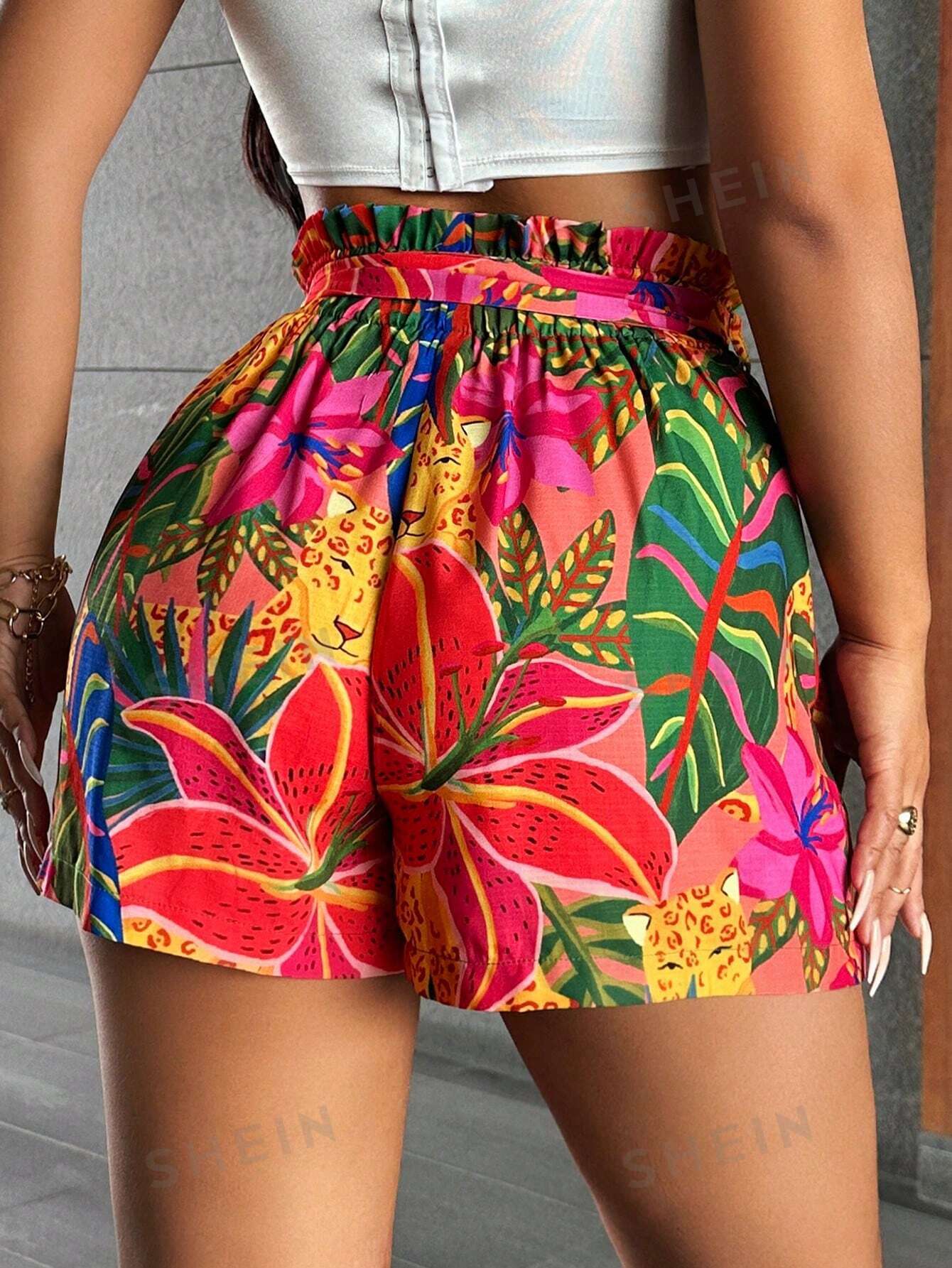 16226 1t-395 Shorts Estampado Tropical 1 Pza