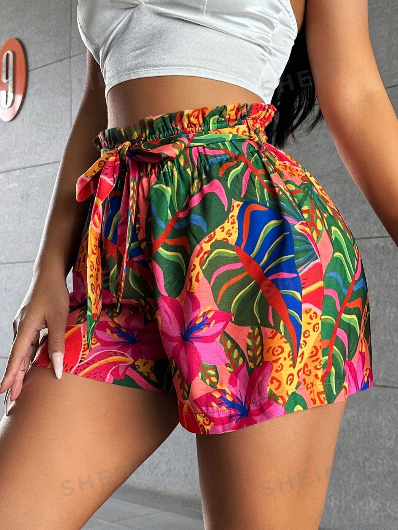 16226 1t-395 Shorts Estampado Tropical 1 Pza