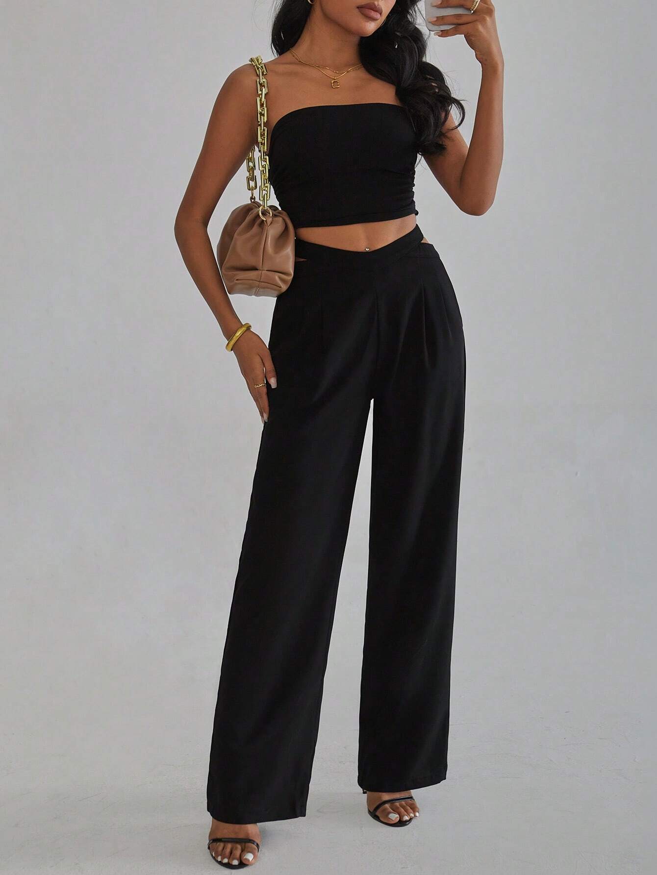 13146 1a-083 Pantalones Holgados Mujer 1 Pza
