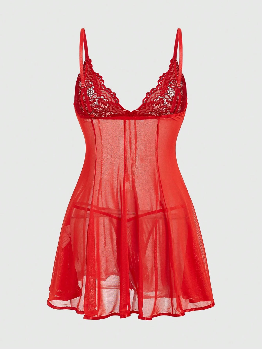 19686 ID-015 Conjunto Lencería Malla 2 Pzas