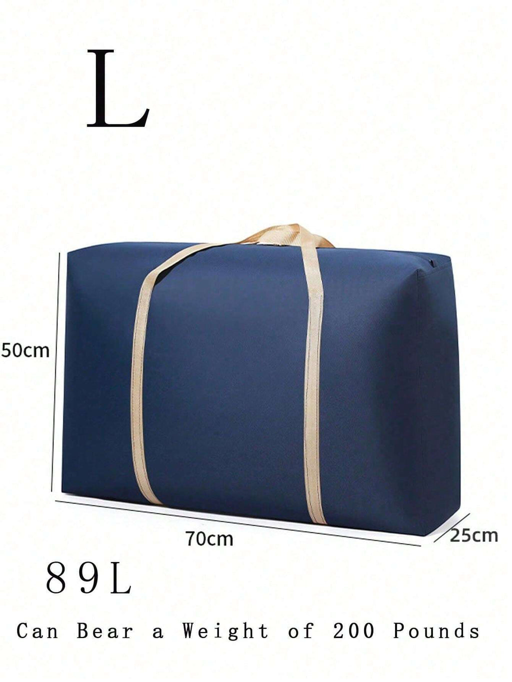 14697 1a-043 Bolsa de viaje grande con cremallera y asas