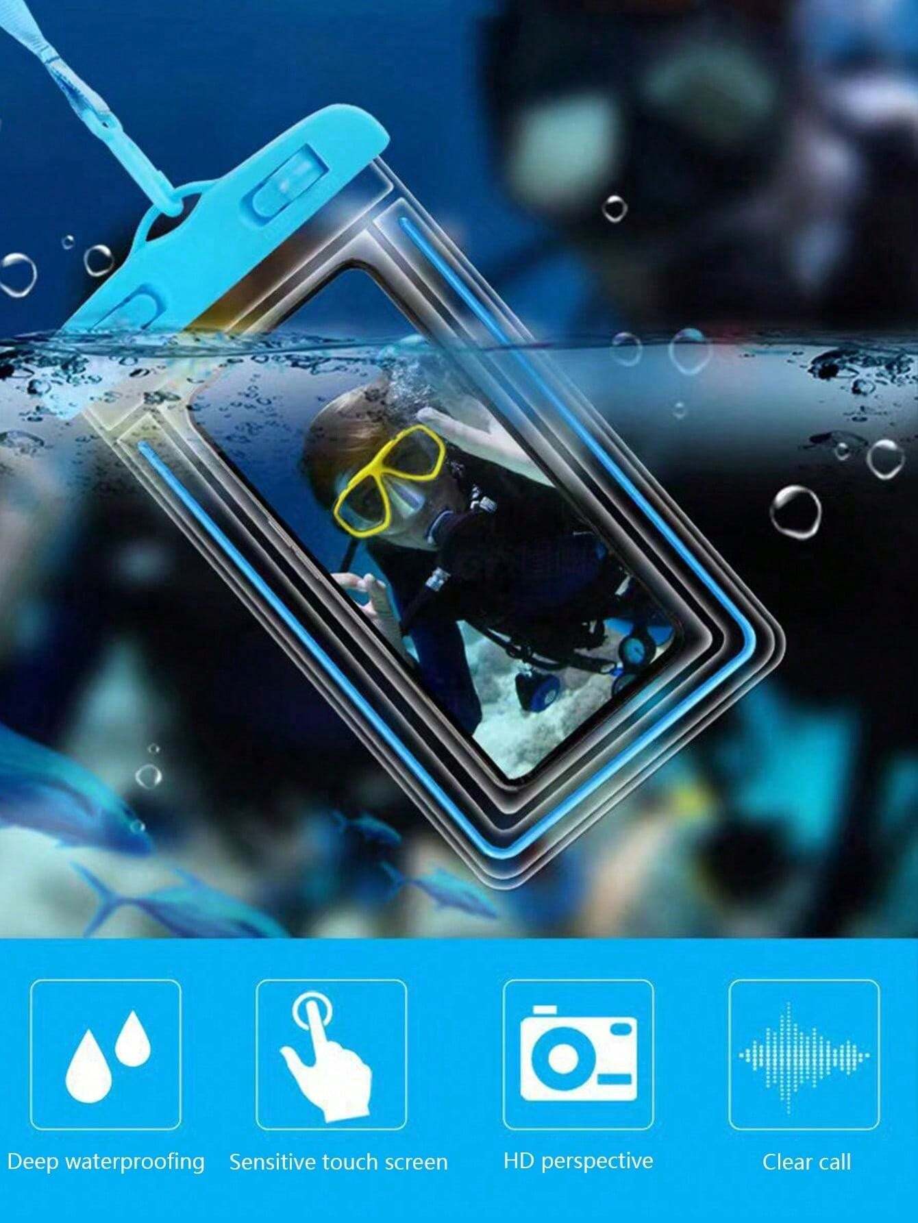 10118 2t-338 Una Pieza Bolsa Transparente Impermeable Para Teléfono Móvil