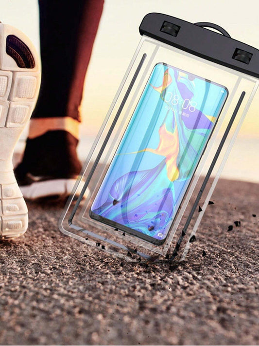 10117 b01-21 Una Pieza Bolsa Impermeable Transparente Con Pantalla Táctil Para Teléfono