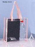 10356 1t-002 Una Bolsa De Playa Transparente Para Libros