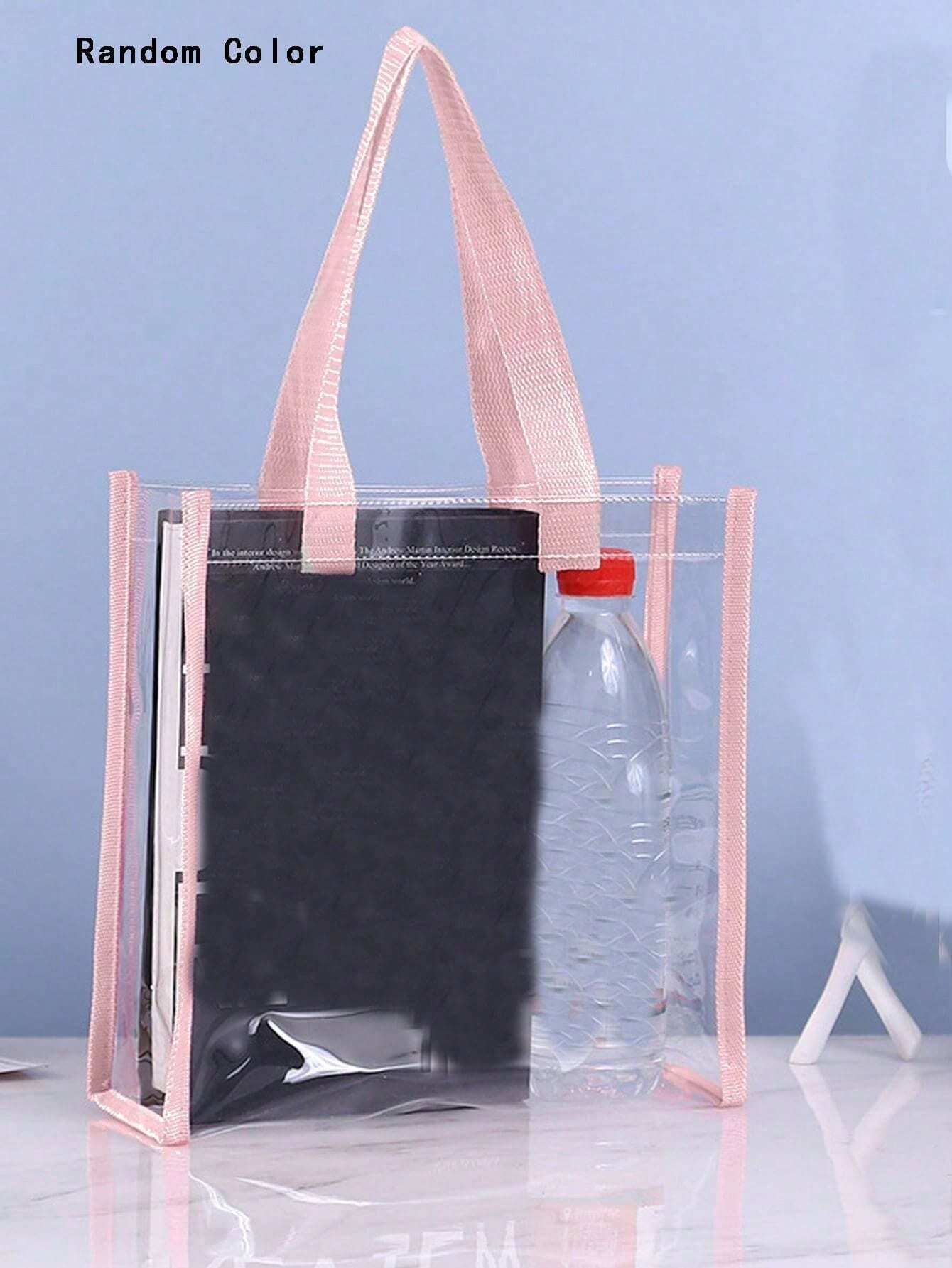 10356 1t-002 Una Bolsa De Playa Transparente Para Libros