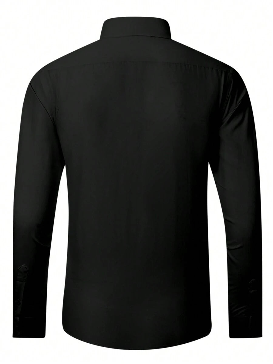 11175 1t-006 Camisa De Manga Larga Para Hombre Con Detalles De Bloque De Color