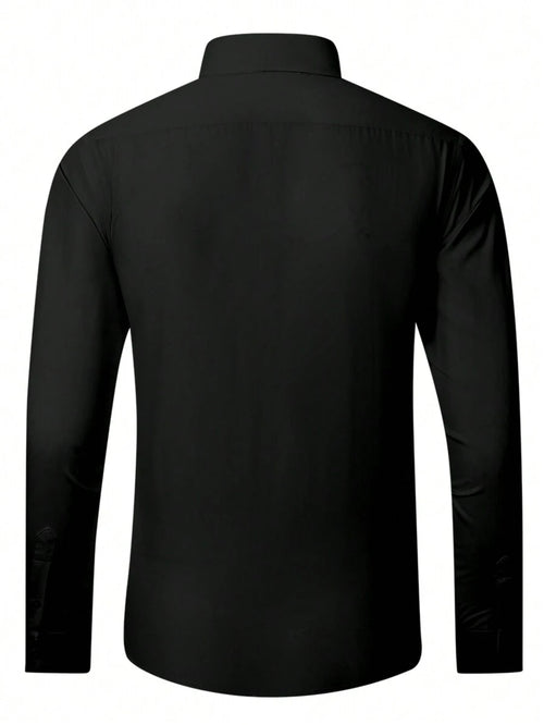 11175 1t-006 Camisa De Manga Larga Para Hombre Con Detalles De Bloque De Color