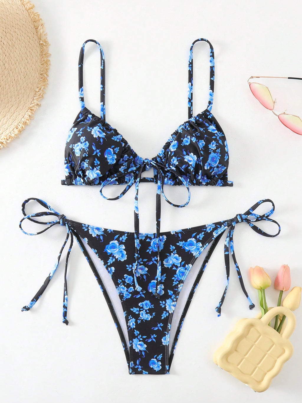 15760 1t-010 Bikini Floral 2 Pzas