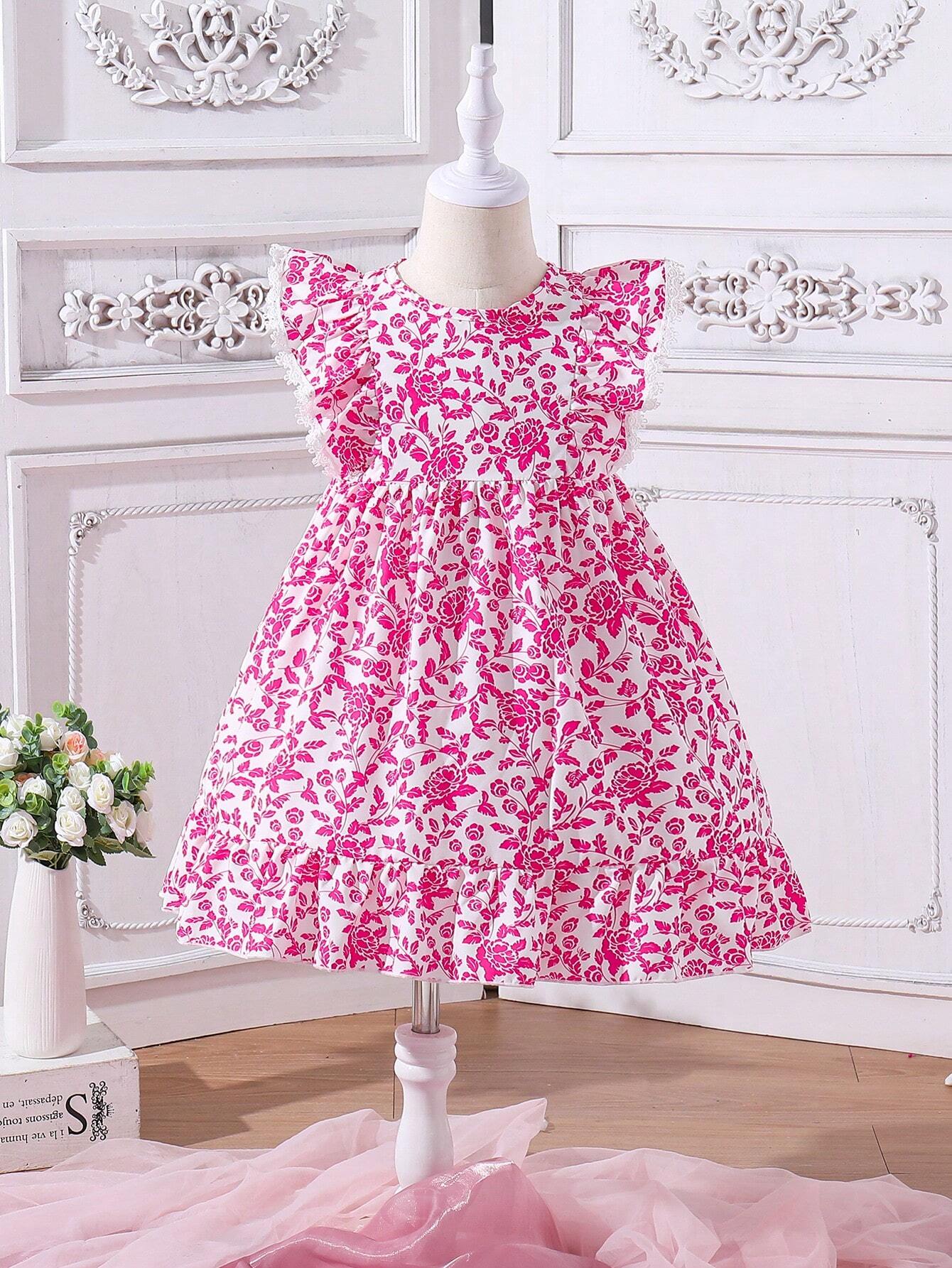 12315 1a-058 Vestido Floral Niñas 1 Pza