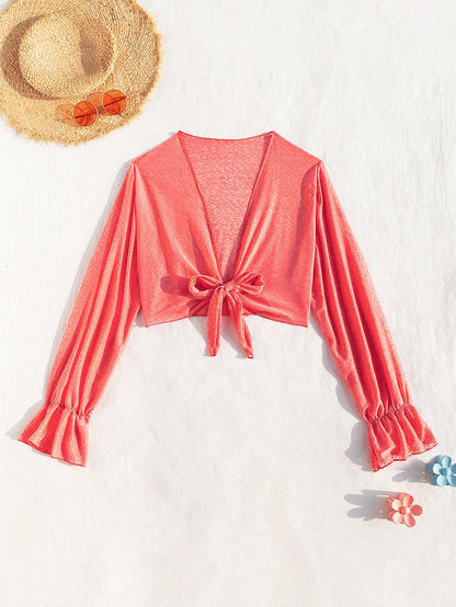 12665 1a-060 Kimono Corto Rosa 1 Pza