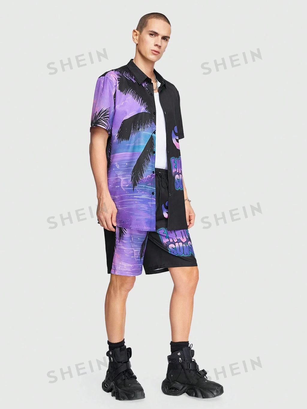 14441 2c-282 Camisa Casual & Short