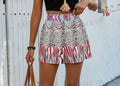 13731 1t-395 Short Estampado De Leopardo 1 Pza