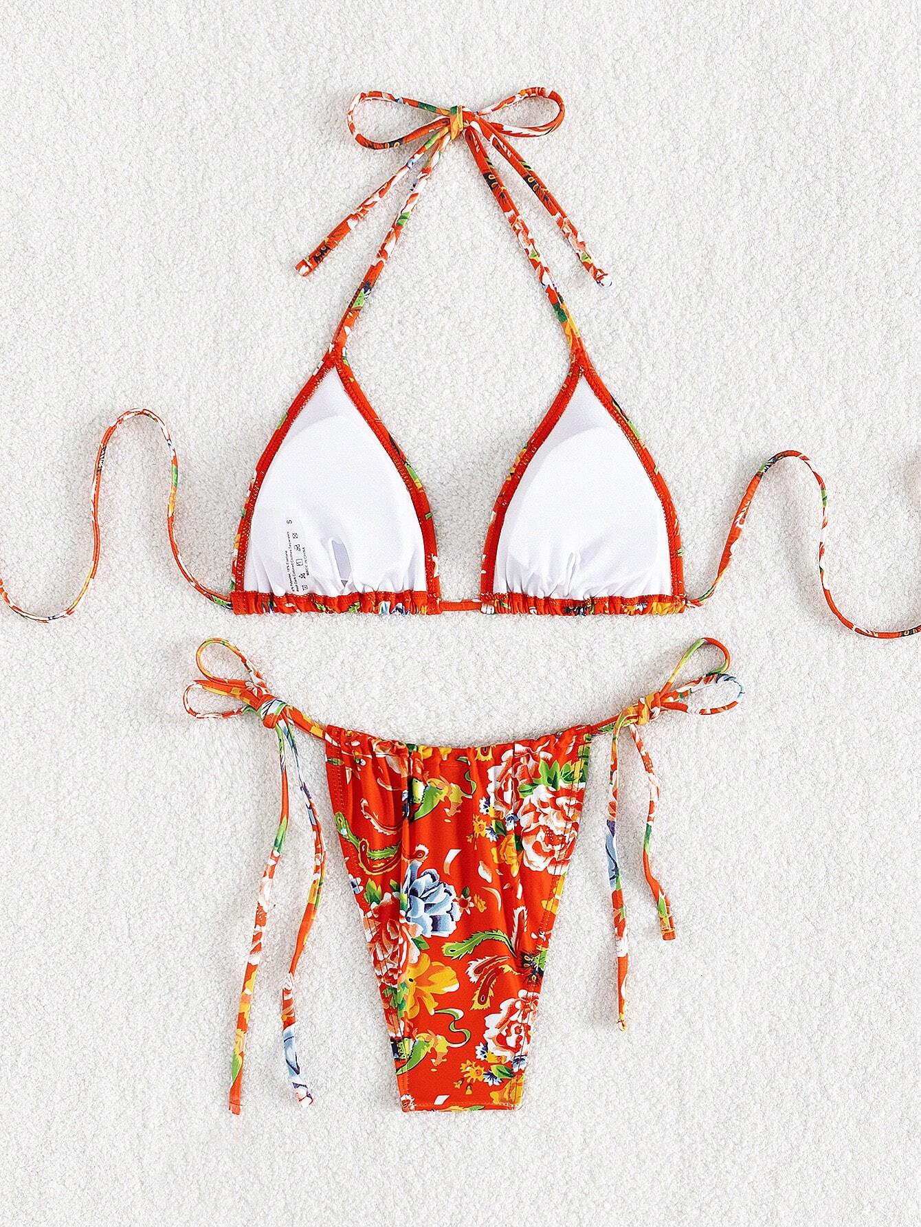 12573 1t-010 Conjunto De Traje De Baño Con Estampado 2 Pzas