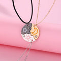 15207 1b-034 Conjunto De Collar De Alta Gama De Diseño De Estrella Y Luna De Aleación