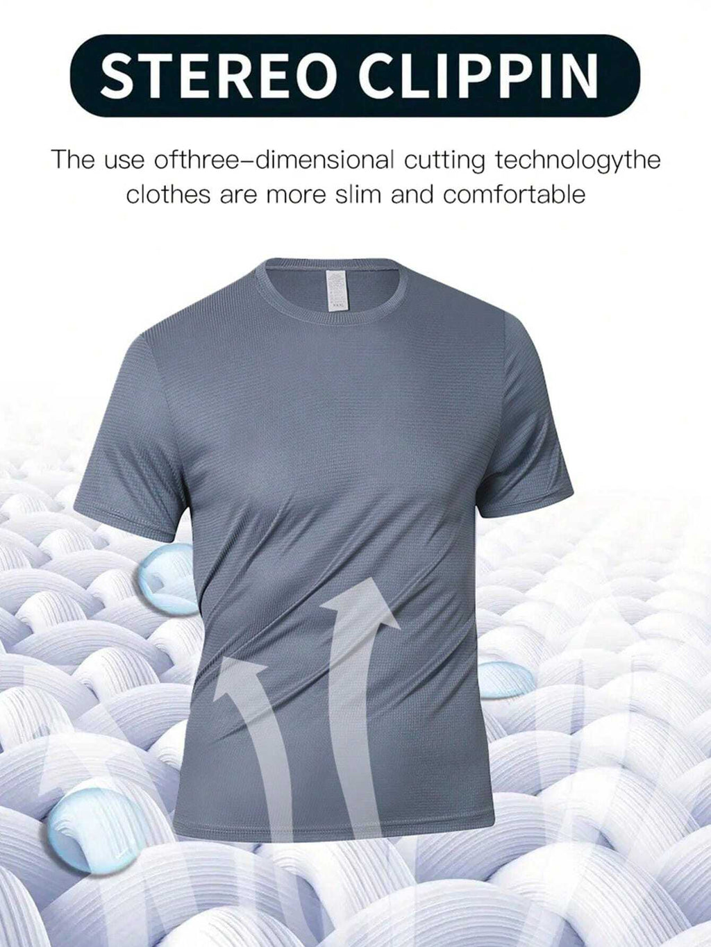 19114 1t-006 Camiseta deportiva de estilo novio para hombre