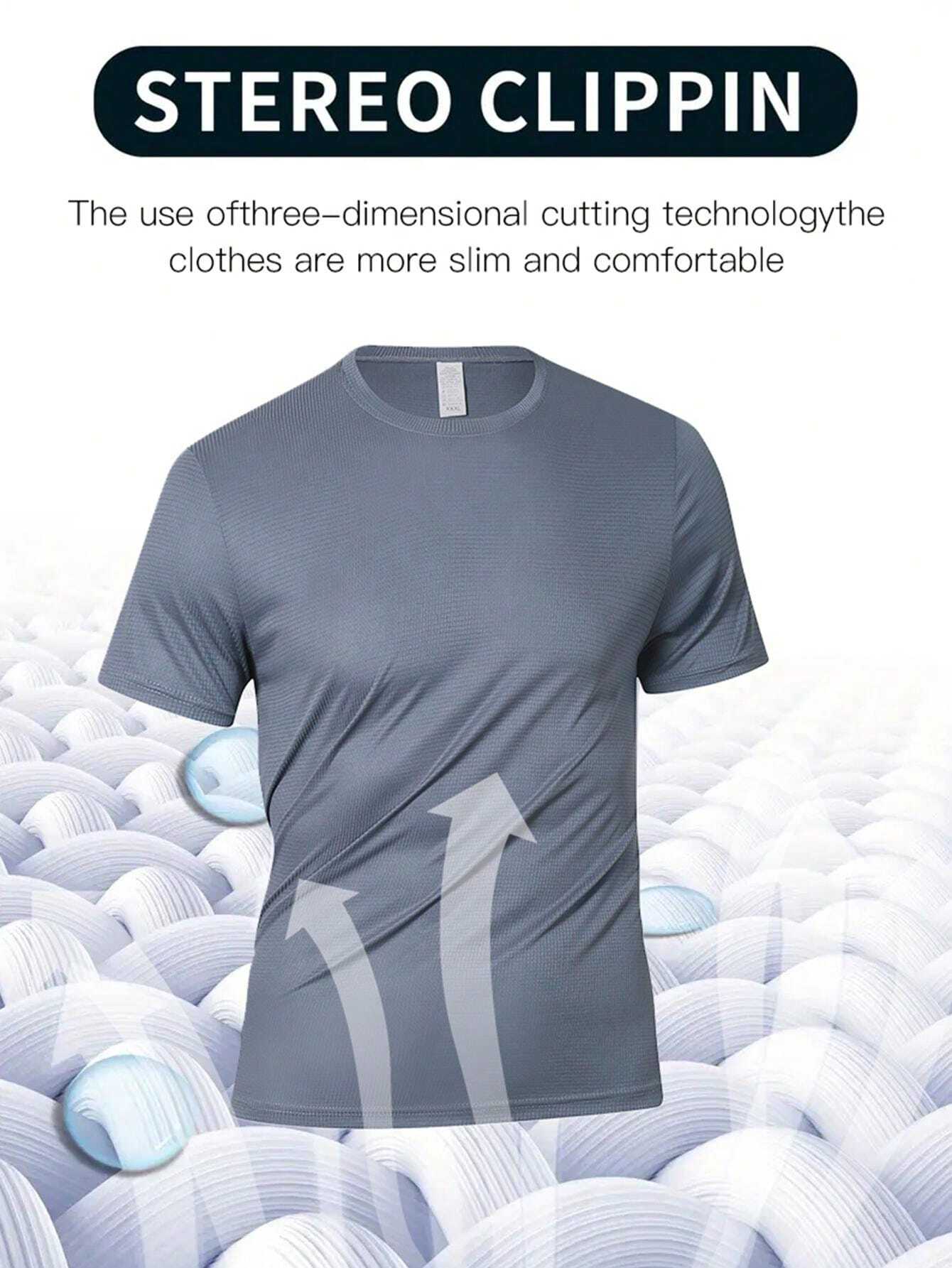 19114 1t-006 Camiseta deportiva de estilo novio para hombre